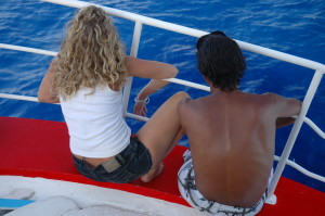 Couple On Ferry to Lindos